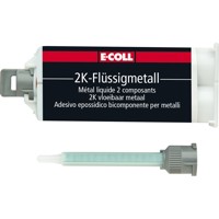 Produktbild von E-COLL - 2K Flüssig-Metall Klebstoff silikonfrei, Universell, 50ml Kartusche