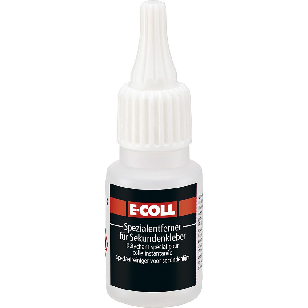 E-COLL Spezialentferner für Sekundenklebstoff silikonfrei 20ml Flasche Produktbild img1 L