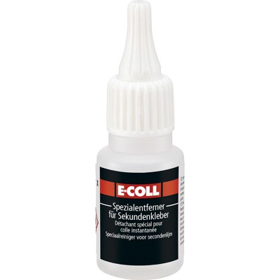 Produktbild von E-COLL - Spezialentferner für Sekundenklebstoff silikonfrei 20ml Flasche