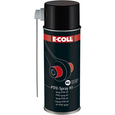 Produktbild von E-COLL - PTFE-Spray NSF-H1 Zulassung fett-/silikon-/harz-/säurefrei 400ml Dose