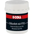 E-COLL Silikonfett mit PTFE farblos, Lebensmitteleignung, 80g Dose Produktbild