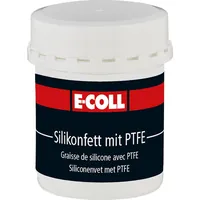 E-COLL Silikonfett mit PTFE farblos, Lebensmitteleignung, 80g Dose Produktbild