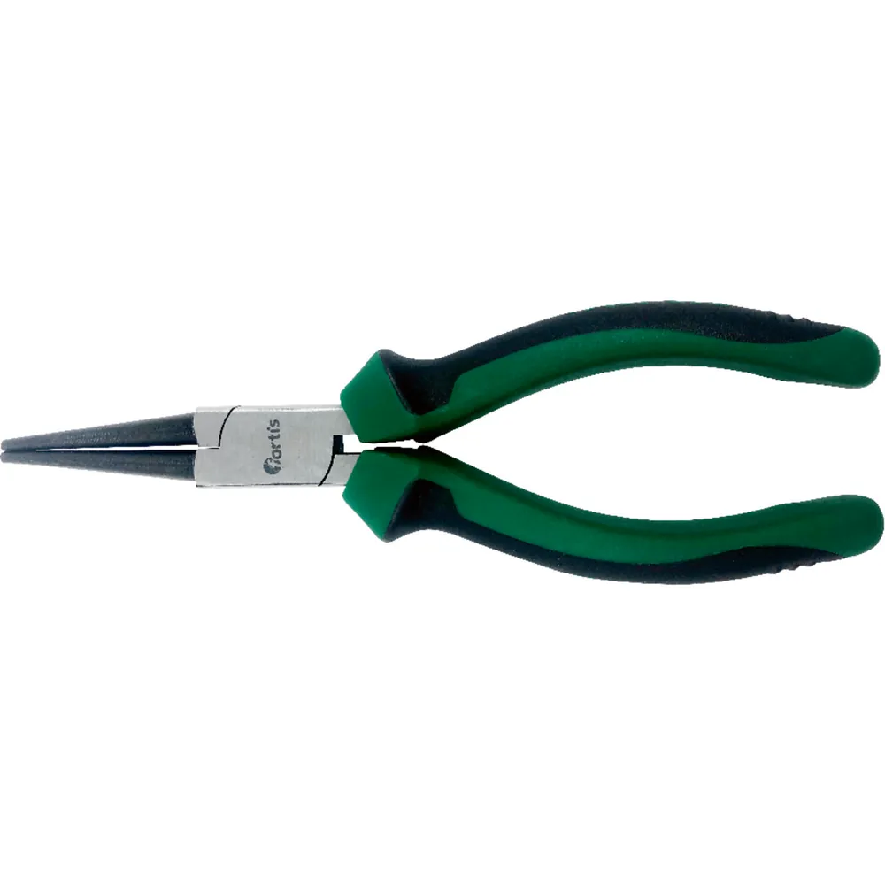FORTIS Langbeckzange poliert 160mm runde Backen Mehr-Komponenten-Griffe Produktbild img1 L
