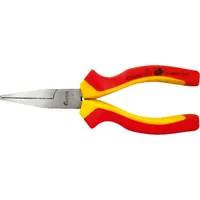 FORTIS Langbeckzange VDE 160mm flache Backen Mehr-Komponenten-Griffe Produktbild