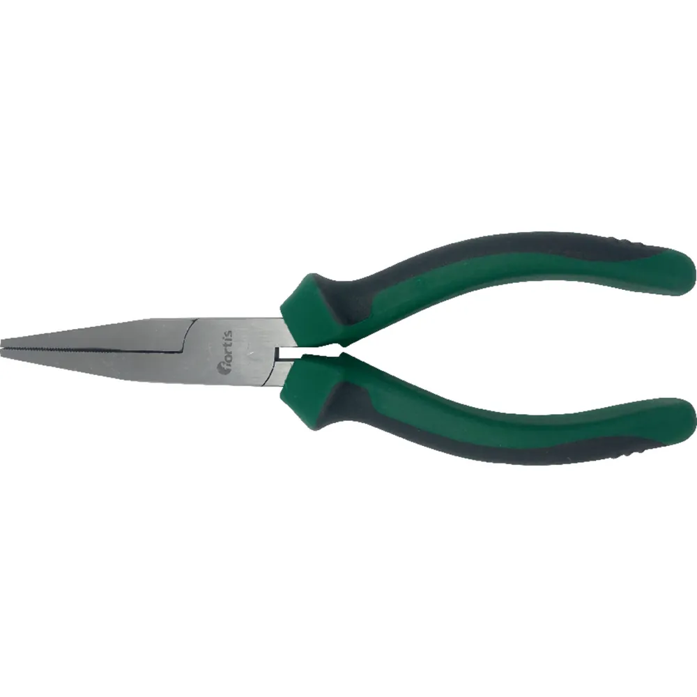FORTIS Langbeckzange poliert 160mm flache Backen Mehr-Komponenten-Griffe Produktbild img1 L