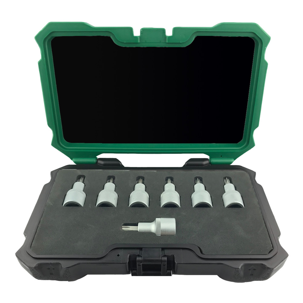 FORTIS Einsatz-Garnitur 1/2" 7-teilig TX20-50 Produktbild img2 L