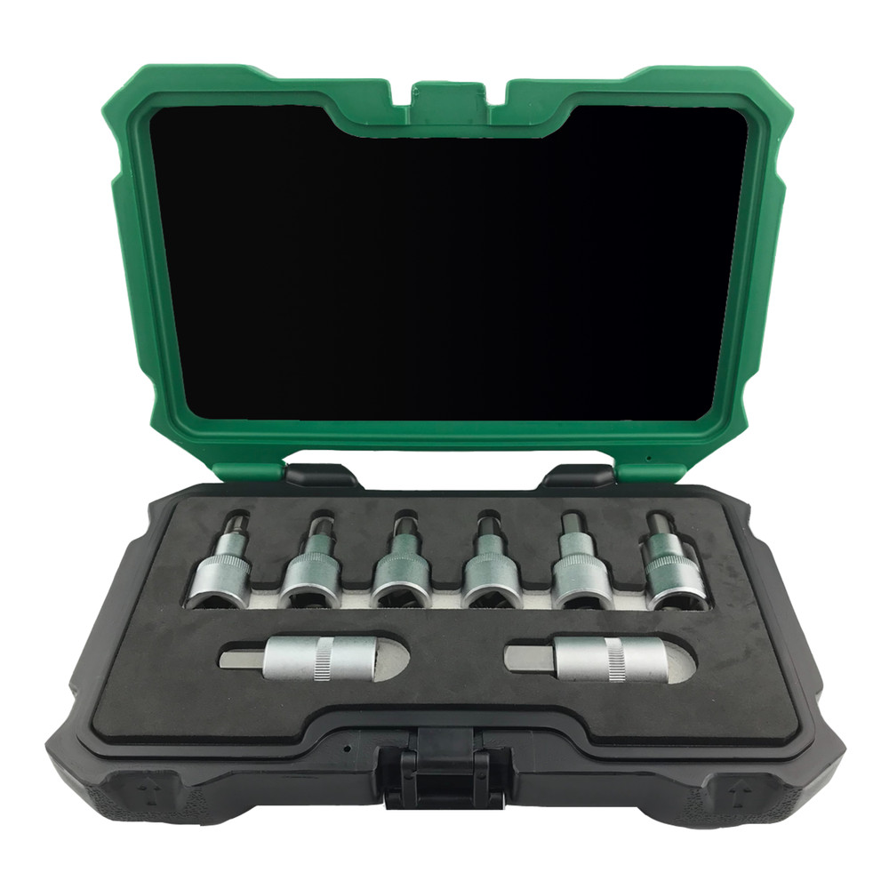 FORTIS Einsatz-Garnitur 1/2" 8-teilig Innensechskant 5-17mm Produktbild img2 L