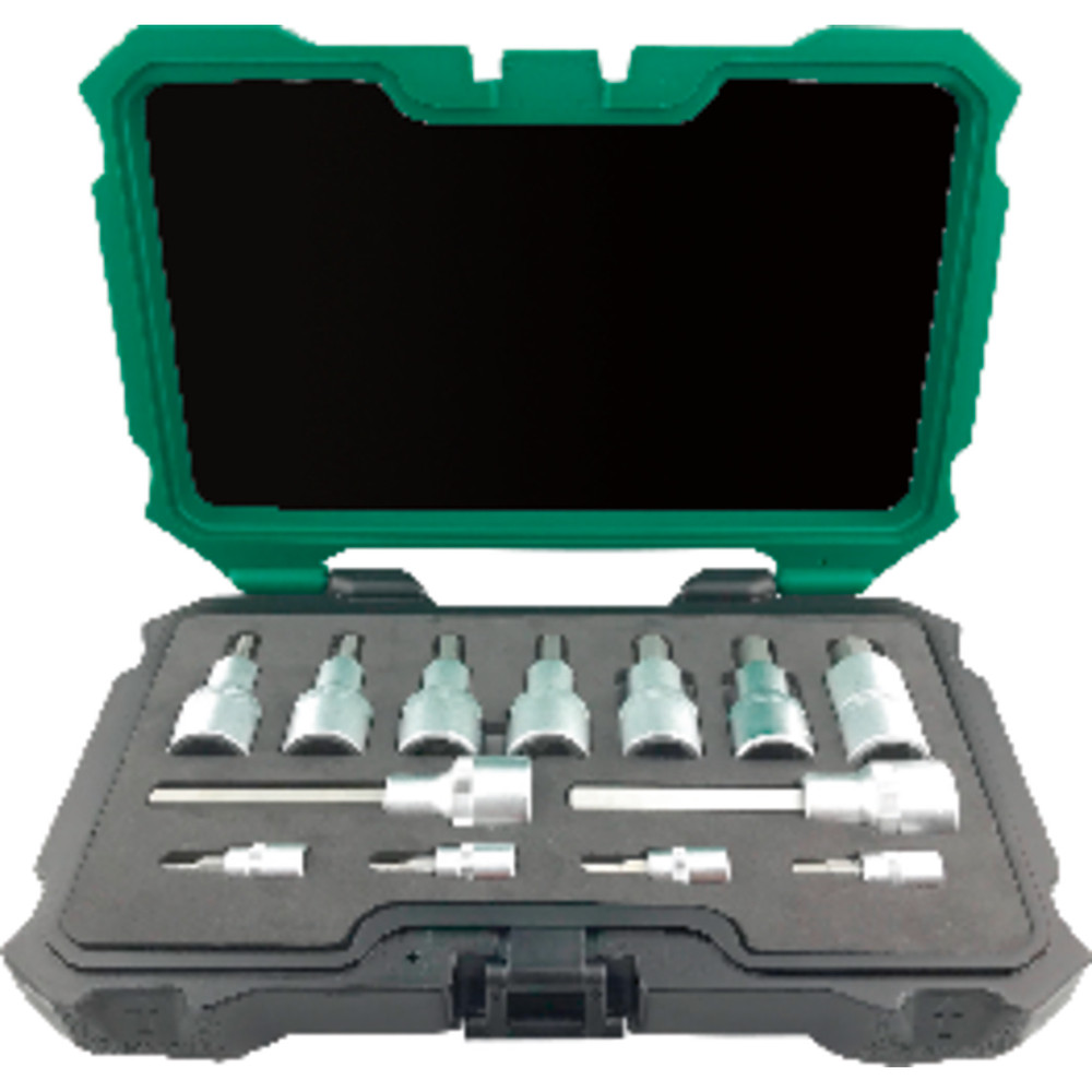 FORTIS Einsatz-Garnitur 1/4"+1/2" 13-teilig Innensechskant Produktbild img1 L