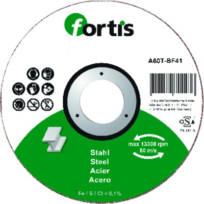 Produktbild von FORTIS - Trennscheibe Stahl 115 x 2,5mm gekröpft