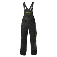FORTIS Latzhose BASIC 24, schwarz/Lime grün Produktbild