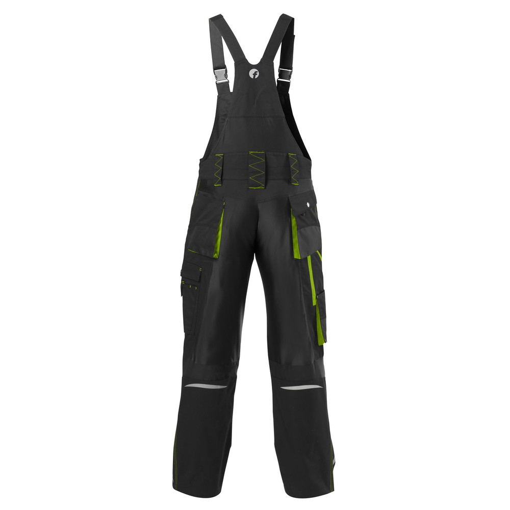 FORTIS Latzhose 24, schwarz/limegreen Produktbild img1 L