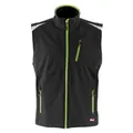 FORTIS Wetter- und Kälteschutzweste BASIC 24, schwarz/Lime grün Produktbild