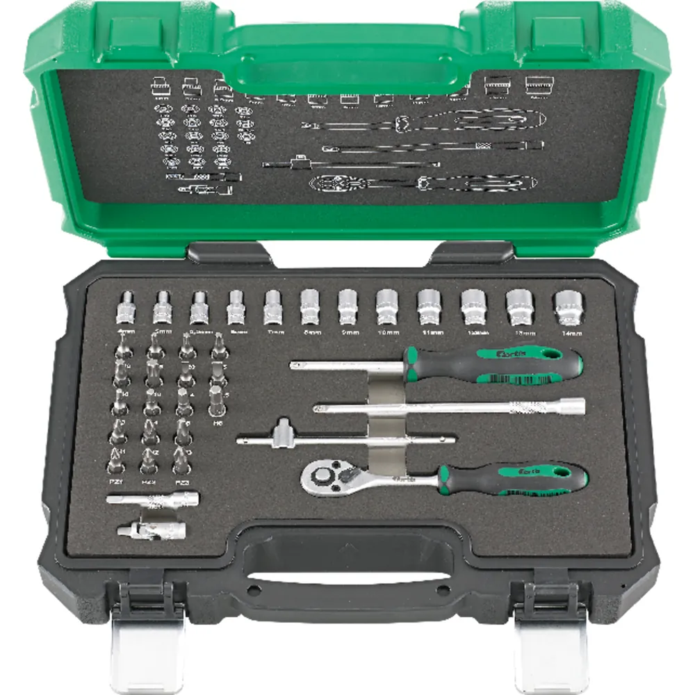 FORTIS Steckschlüssel-Garnitur 1/4" 36-teilig Produktbild img2 L