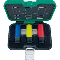 FORTIS Kraft-Steckschlüsseleinsatz-Satz mit Hülse 1/2" 3-teilig Produktbild