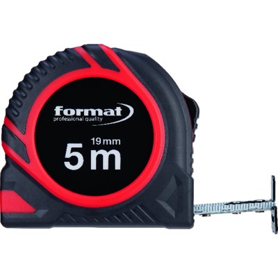 Produktbild von FORMAT - Taschenbandmaß 8m x 25mm weiß