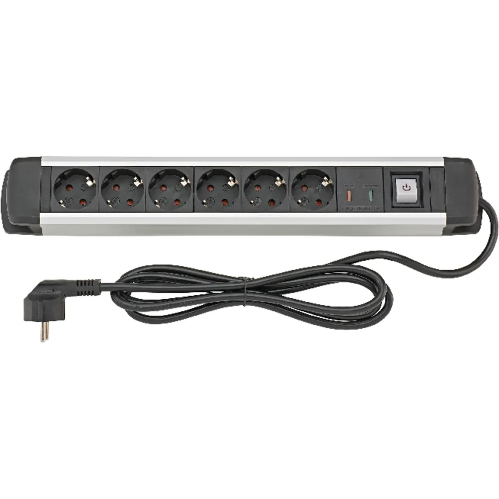 FORTIS Steckdosenleiste 6-fach H05VV-F3G1,5 1,6m Produktbild img1 L