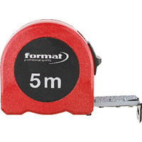 FORMAT Taschenbandmaß Alu 5m x 25mm weiß Produktbild