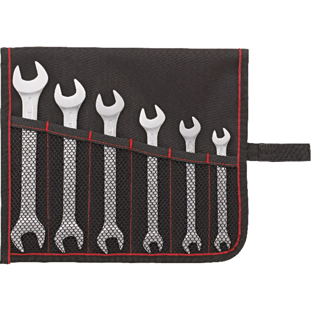 FORMAT Doppelmaulschlüssel-Satz DIN3110 7-19mm, 6-teilig in Rolltasche Produktbild img1 L