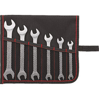 FORMAT Doppelmaulschlüssel-Satz DIN3110 7-19mm, 6-teilig in Rolltasche Produktbild