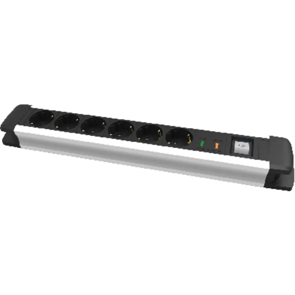 FORTIS Steckdosenleiste 6-fach H05VV-F3G1,5 1,6m Produktbild img3 L