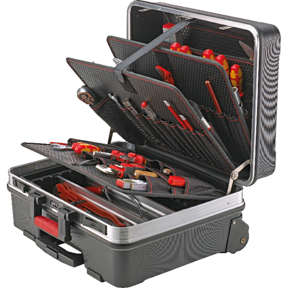 FORMAT Werkzeugtrolly, Werkzeugkoffer leer 485x375x230mm HDPE Produktbild img3 L