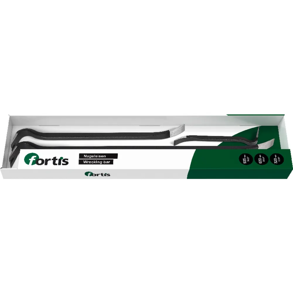 FORTIS Nageleisen-Set 3-teilig 320+620+935mm Produktbild img2 L