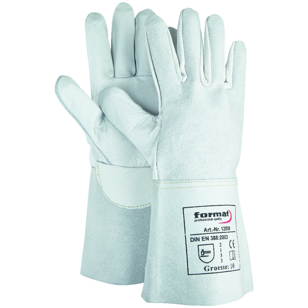 FORMAT Schweißerhandschuh, Rindleder, Größe 10 Produktbild img1 L