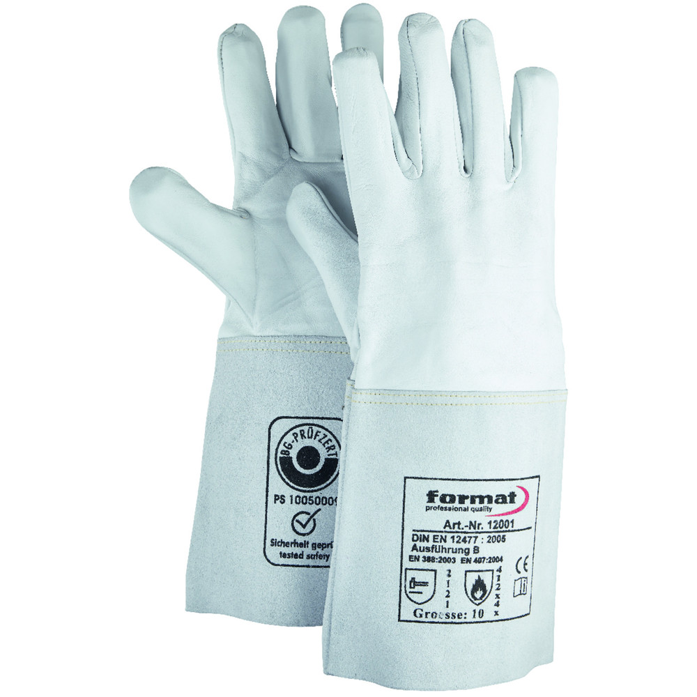 FORMAT Schweißerhandschuh, Schafnappa, Größe 10 Produktbild img1 L