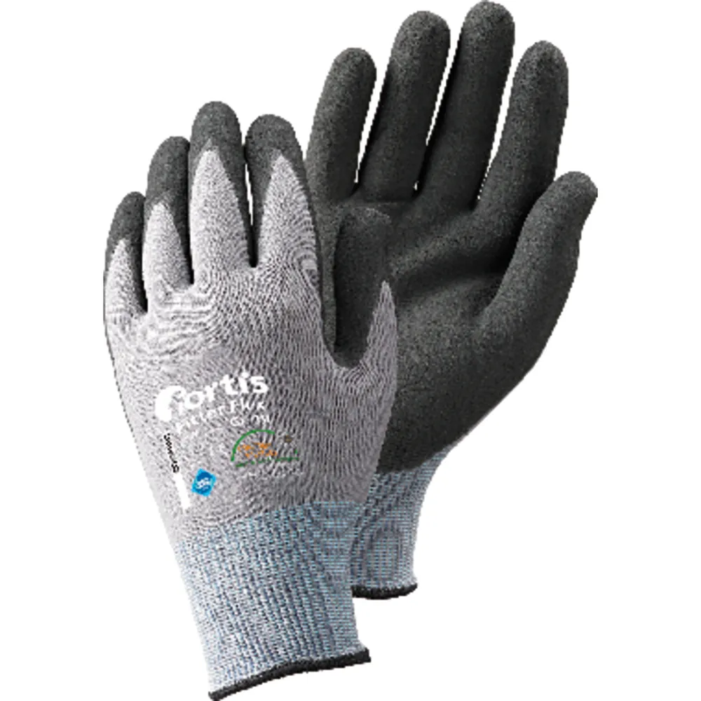 FORTIS Feinstrick-Schutzhandschuh Fitter Flex, grau/schwarz Produktbild img1 L