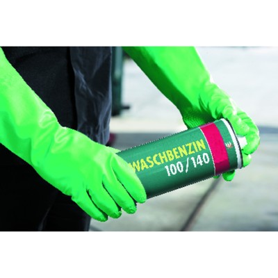 Produktbild von FORTIS AS - Chemikalien-Schutzhandschuh Verdant Kat. III, grün, 12 Paar, Größe 