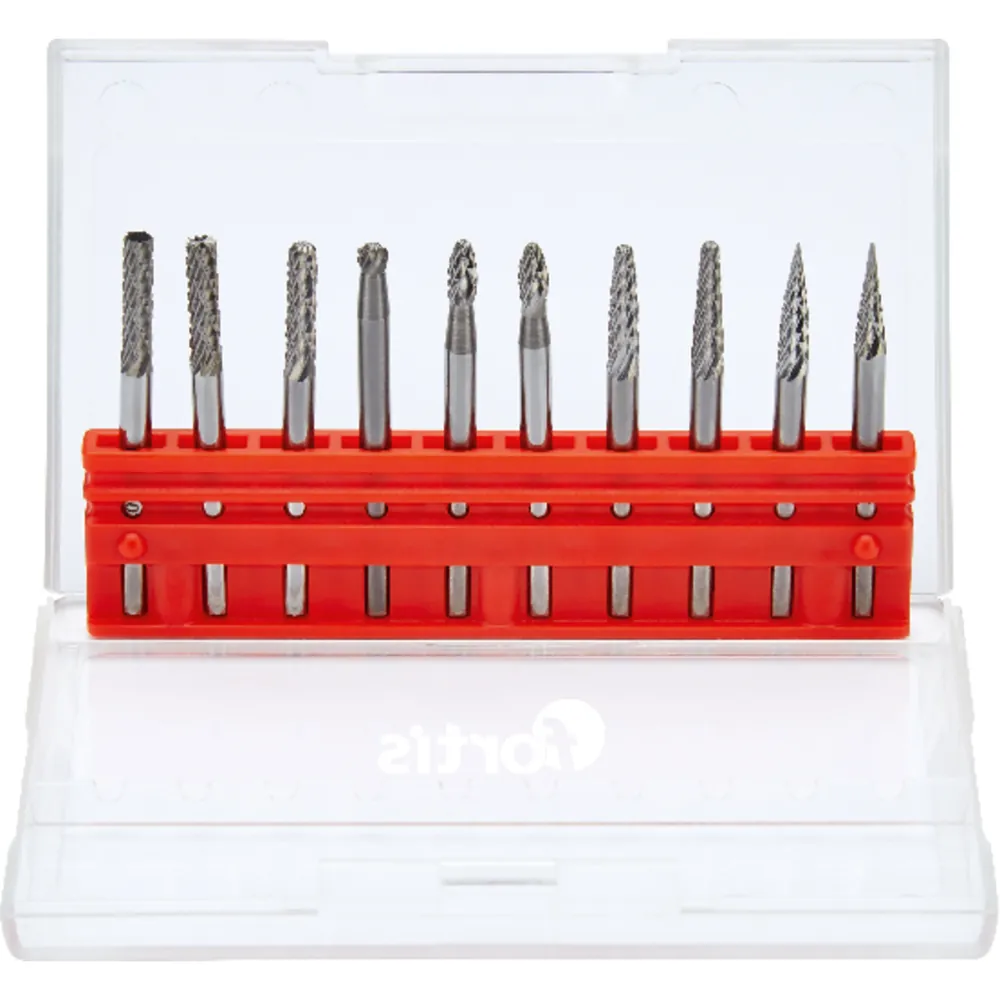 FORTIS Kleinfrässtift-Satz HM 3mm 10-teilig Produktbild img1 L