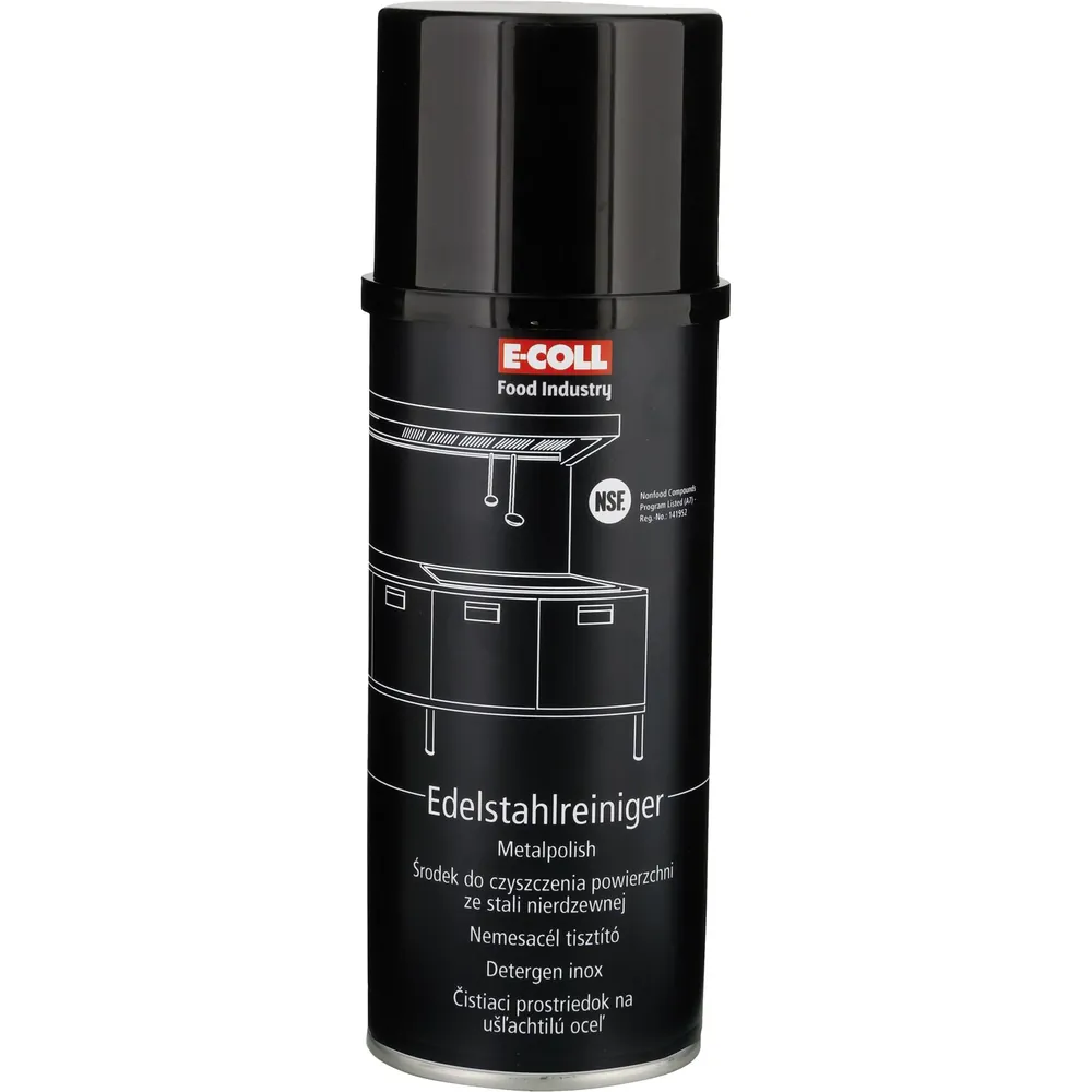 E-COLL EE Edelstahlreiniger mit NSF-A7 Lebensmittelbereiche Zulassung 400ml Dose Produktbild img1 L