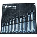 Produktbild von forum® - Maulschlüssel mit Ringratsche 10-teilig umsch. 8-24mm