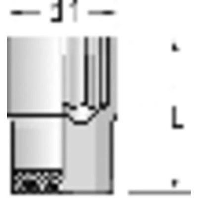 Produktbild von forum® - Steckschlüssel-Einsatz Sechskant 1/2" 9mm