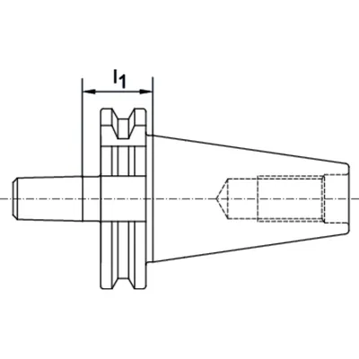 Produktbild von FORTIS - Bohrfutteraufnahme DIN 69871A SK40-B16