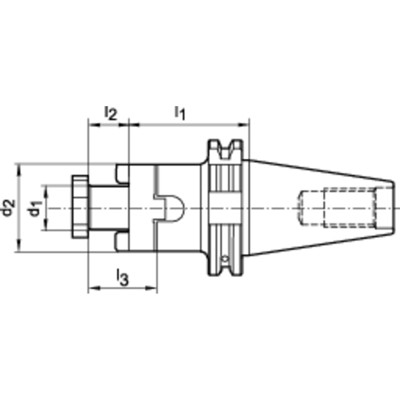 Produktbild von FORTIS - Kombi-Aufsteckfräserdorn kurz SK50 32mm