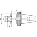 Produktbild von FORTIS - Aufsteckfräserdorn DIN 69871AD SK50 A100 40mm