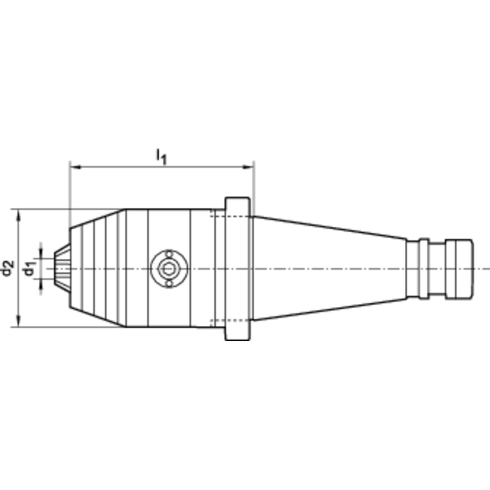 FORTIS Kurzbohrfutter DIN 2080 R/L 1,5-16 SK40 Produktbild img2 L