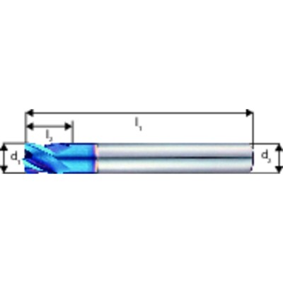 Produktbild von forum® - Mehrzweckfräser WN VHM TiAlN ø1,5mm HA D3mm Z4