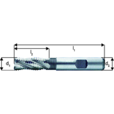Produktbild von forum® - Schruppfräser DIN 844K HSSE ø16,0mm NR Z4