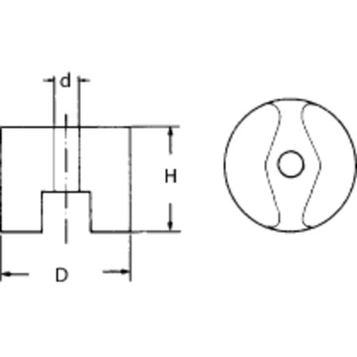 Produktbild von FORTIS - Knopfmagnet 31,8x25,4mm