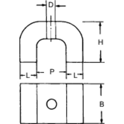 Produktbild von FORTIS - Hufeisenmagnet 40,0x25,0x25,0mm