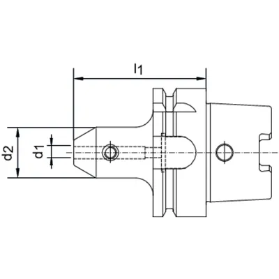 Produktbild von FORTIS - Flächenspannfutter DIN 69893A KKB HSK-A63 18x80mm