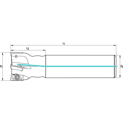 Produktbild von ForFine - Eckfräser 90° ø12mm Z1 L80 für AP.1003