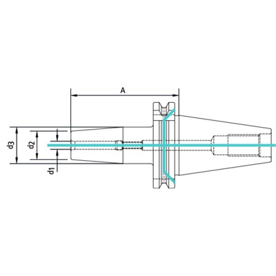 Produktbild von FORTIS - Schrumpffutter ADB G2,5 SK40 16x 80