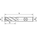 Produktbild von format - Schaftfräser DIN 6527 VHM TiAlN Z4 Schaft HB ø20mm