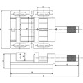 Produktbild von FORTIS - Bohrmaschaschinen-Schraubstock 100mm