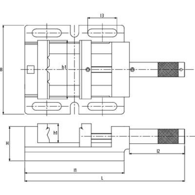 Produktbild von FORTIS - Bohrmaschaschinen-Schraubstock 100mm