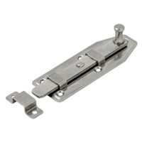 Produktbild von Vormann - Fensterriegel Edelstahl (V2A), 80 x 30mm, gerade, mit Schlaufe