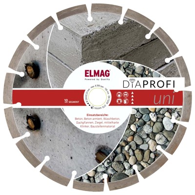 Produktbild von ELMAG - DiaProfi-Diamantscheibe UNI Ø300mm, Bohrung 25,4mm
